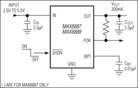 Low-Dropout, 300mA Linear Regulators in SOT23