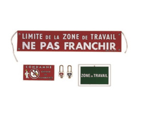 Zestaw blokady 'Limite de la zone de travail, Ne pas franchir'