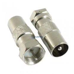 Przejście F wtyk / antenowy wtyk IEC