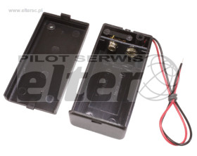 Pojemnik na baterie 6F22 9V z przełącznikiem