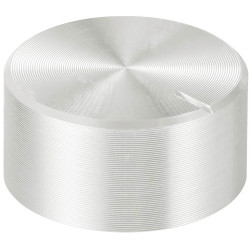 TruComponents 320020 Control knob + marking Silver (Ø x H) 20mmx10mmAlu/Plastic