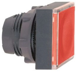 Główka przycisku podśw. czerw. kwadr. kryta O22 z sam. powr. zing. LED ZB5CW343