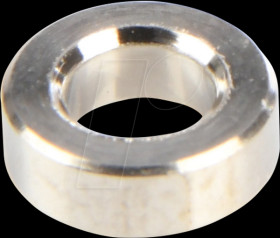 Spacers, nickel-plated brass, 2 mm