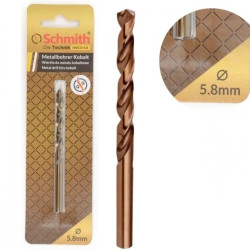 Wiertło do metalu kobaltowe 5,8mm HSS-Co Schmith