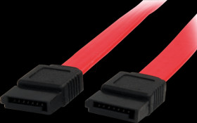 SATA18 Cable SATA 6 Gb/s fe. &gt; SATA fe., 45 cm, red