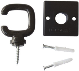 Hak do słupków odgradzających Hak do bariery Czarny