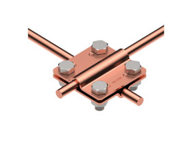 Złącze krzyżowe /małe/ B=30mm 2 płytki 4xM8 /CU/ AN-04/CU/ A371060 AN-KOM