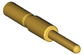 Końcówka pinowa Męski Połączenie zagniatane Montaż na kablu