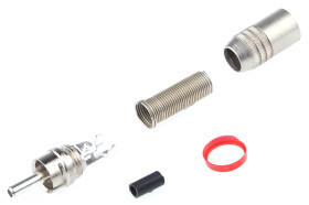 Wtyczka RCA Montaż na kablu Męski, styki niklowane, posrebrzane 5A RS PRO