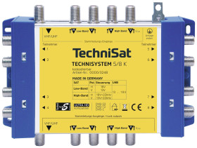 Multiprzełącznik SAT, kaskadowy TechniSat Technisystem 5/8 K, Kaskade Wejścia (multi-switch): 5 (4 sat/ 1 naziemne) Iloś