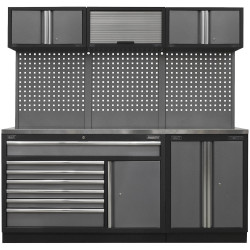 Sealey APMSSTACK11SS Superline Pro 2.04m Storage System Stainless Steel Worktop