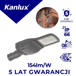 Oprawa uliczna LED PRO-S S 45W NW 6950lm 4000K IK08 IP66 IIkl. ochr. ENEC 5 lat Gwar. 39277