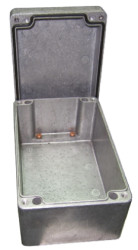 Obudowa Aluminium odlewane szerokość zew. 80 mm długość zew. 175 mm wys. zew. 57 mm RS PRO IP66 Srebrny