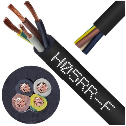 Przewód w gumie H05RR-F / OW 4x2,5 300/500V Elektrokabel /100m/