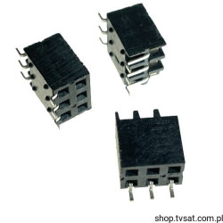 SSM-103-L-DH-TR Socket 2 x 3 Pin SMD SAMTEC