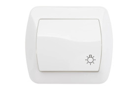 Simon Akord Przycisk /światło/ biały AS1/11