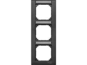 MERTEN M-PLAN Ramka 3 potrójna pionowa z polem opisowym antracytowy MTN476314 SCHNEIDER ELECTRIC