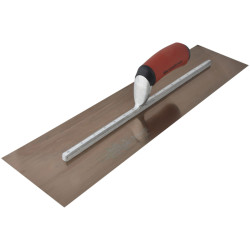 Marshalltown MXS205GD Golden Stainless Steel Finishing Trowel DuraSoft&#xAE; 20 x 5in