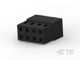 Adapter złącza 8-pinowe Żeńskie 2-rzędowe raster: 2 mm TE Connectivity Płyta AMPMODU Prosty