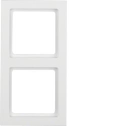 Q.3 Ramka 2-krotna, biały, aksamit
