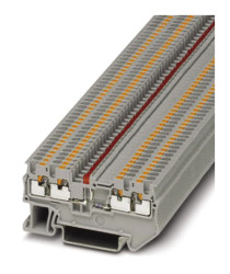 Blok zacisków przelotowych Phoenix Contact poziomy: PojedynczyWciskane PT 1.5/S-QUATTRO-LA 24 RD 10A 24 V dc