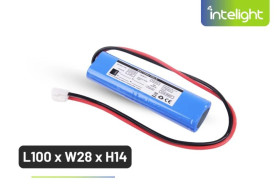 Pakiet akumulatorów LiFePO4 12,8V 600mAh do oprawy WARS 3W 1H / PRIMUS LED HP 3W 1h / AURA AT 1h - L100 x W28 x H14 / 96087