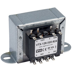 Vigortronix VTX-126-020-624 Chassis Mains Transformer 20VA 2x 0-24V