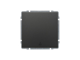 KOS 66 Przycisk "dzwonek" z klawiszem bez ramki grafit 666014 KOS