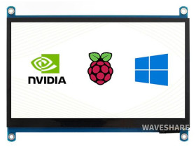 Waveshare 7inch Capacitive Touch Screen LCD (H), 1024×600, HDMI, IPS, Various Systems Support