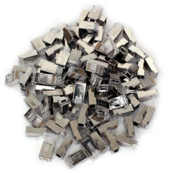 Wtyk sieciowy przelotowy RJ45 kat. 6 8P8C, ekranowany, 100 szt. (GF-RJ45-6FTP-100-P) GETFORT