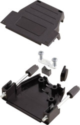MH Connectors MHDSSK-P-9-L-K 6260-0107-01 Obudowa złącza D-SUB Ilość styków: 9 tworzywo sztuczne 180 °, 45 ° czarny 1 sz