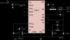 42V, 2.5A Synchronous Step-Down Regulator with Current Sense and 2.5μA Quiescent Current