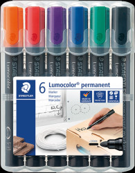 352 WP6 Permanent marker, 2 mm, set of 6 colours