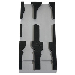 Pojemnik na narzędzia, Gąbka, W 180mm, L 405mm, H 40mm