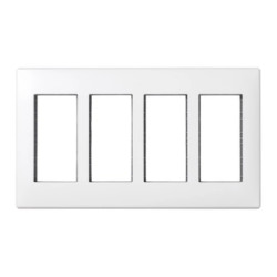 Simon Connect Ramka Simon500 poczwórna z uchwytami 8xK45 czysta biel 51010104-030