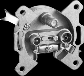 67046 3-hole Uni-antenna stitch/end socket, 2dB