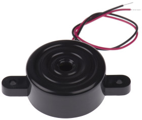 Brzęczyk piezoelektryczny średnica 33.7mm, sygnał ciągły 86dB RS PRO