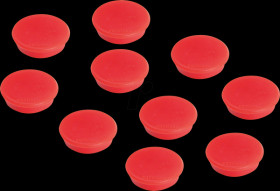 HM20 01 Magnets, 24 mm, red, 10 pieces