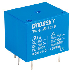 Good Sky RWH-SS-124D 24V RWH Series 12A SPDT Relay