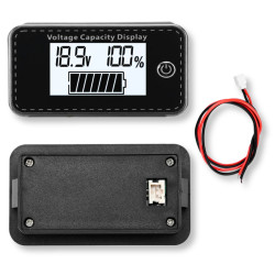 Wskaźnik akumulatora 5-100V Pb Li-Ion LiFePO4 cyfrowy LCD miernik napięcia
