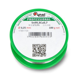 Cyna Cynel LC99.3 100g/0,25mm - bezołowiowa