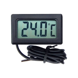 Termometr panelowy LCD B czarny -20°C do 100°C