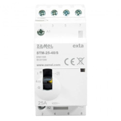 Stycznik modułowy ze sterowaniem ręcznym instalacyjny 25A 4Z 230V AC STM-25-40/S EXT10000314