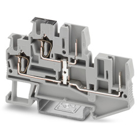 Dwurzędowa złączka szynowa Phoenix Contact 12 → 28AWGWtykowe STTB 2.5/2P-PV 22A 500 V