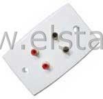 RCA 4x GN abon. podtynk. AUDIO prostokąt