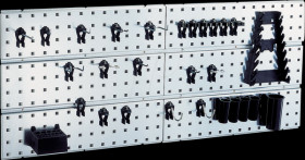 109642 Perforated panel x 2 + 28 clips