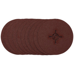 Draper 68493 Fibre Sanding Discs, 115mm, 60 Grit, (Pack of 10)