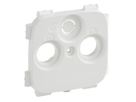 VALENA ALLURE Plakietka biała gniazda TV-RD-SAT ( 2-3 otwory, Plakietka do gniazd innych producentów ) 754805 LEGRAND