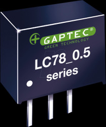 LC78_05-0.5 DC/DC converter, 6.8 - 28 Vin, 5.0 Vout, 0.5 A, SIP-3