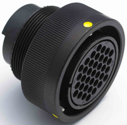 Circular connector, 60 pole, crimp connection, bayonet locking, straight, Y5015-000000010683